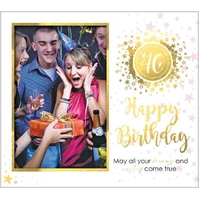 40th Birthday Glitterati MDF Photo Frame*