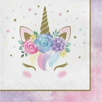 Pastel Unicorn Paper Napkins - Pk 16**