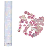 Iridescent Pink Confetti Cannon