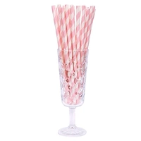 Blush Pink Paper Straws - Pk 50