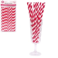 Magenta Paper Straws - Pk 50