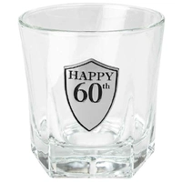 60th Birthday Whisky Glass (210ml)