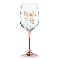 "Bride To Be" Rose Gold Wine Glass