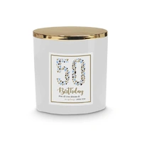 50th Birthday Scented Glass Candle