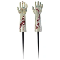 Plastic Zombie Hand Yard Stakes - Pk 2