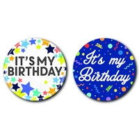 (Asstd.) Gender Pink/Blue Medium Birthday Badge