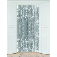 Silver Foil Fringe Backdrop (200x90cm)