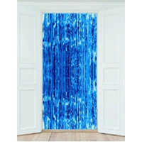 Blue Foil Fringe Backdrop (200x90cm)