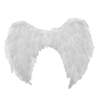 Small White Angel Wings Costume Accessory