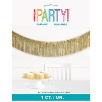 Gold Tinsel Fringe Hanging Garland (1.82m)