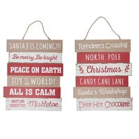 Mery Christmas Hanging MDF Sign