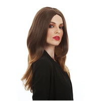 Long Brunette & Blonde Highlights Wig