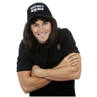 Wayne's World Black Mullet & Cap