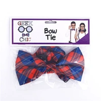 Blue & Red Tartan Adjustable Bow Tie*