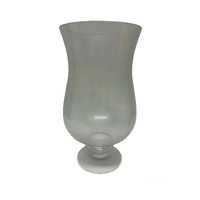 Clear Glass Pedestal Vase