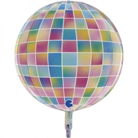 Disco Holo Globe 4D Foil Balloon (15in.)