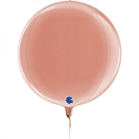 Rose Gold Globe 4D Foil Balloon (11in.)*