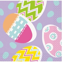 Easter Lilac Bev Napkins - Pk 16