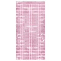 Pink Metallic Square Curtain