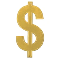 Foil Gold "$" Cutout