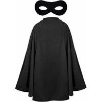 Children's Black Cape & Mask