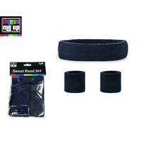 Navy Blue Headband/Wristbands Set