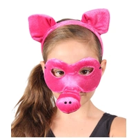 Animal Headband & Mask Set - Pig