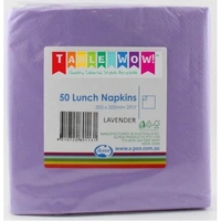 Lavender Lunch Napkins (33cm) - Pk 50