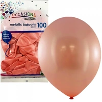 Metallic Rose Gold Balloon (30cm) - Pk 100