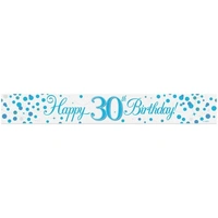 Sparkling Fizz 30th Blue Banner (270cm) Pk 1