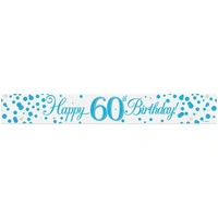 Sparkling Fizz 60th Blue Banner (270cm) Pk 1