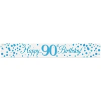 Sparkling Fizz 90th Blue Banner (270cm) Pk 1