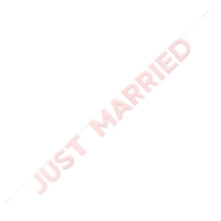 "Just Married" Fabric Garland 2.13m