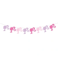 Barbie Ponytail Paper Garland (2.8M)