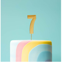 BOLD Cake Topper - GOLD NUMBER 7*