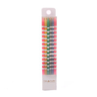 PASTEL STRIPED Cake Candles (Pack of 12)*