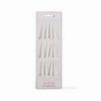 WHITE Bullet Candles (Pack of 12)*