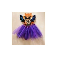 Kids Purple Bat Tutu Set