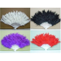 Black Feather Hand Fan