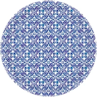 23cm Mediterranean Paper Plates - Pk 8