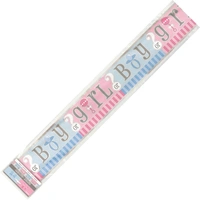 Gender Reveal Baby Shower Foil Banner (3.65M)