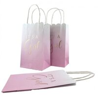 "It's a Girl" Celebration Paper Bags (5-Pack)