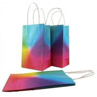 Rainbow Bright Paper Party Bags (5-Pack)