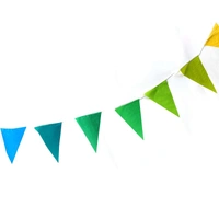 Gradient Rainbow Pennant Bunting (10M)