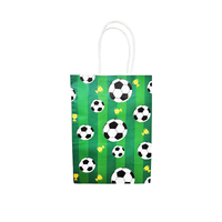Soccer Print Paper Gift Bags (15x8x21cm) - PK 4