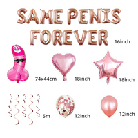 Same Penis Forever Foil Balloon Set - PK 64