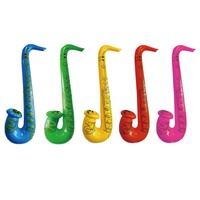 PVC Inflatable Saxophone Asstd. Colour (66cm)