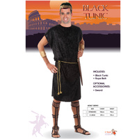 Adults Black Roman Tunic Costume