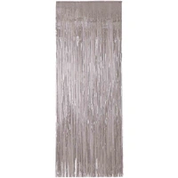 Metallic Silver Door Curtain (91x243cm)