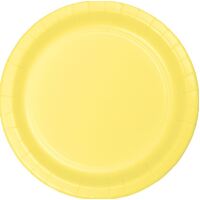 Mimosa Yellow Dinner Paper Plates NPC - 23cm - PK 24